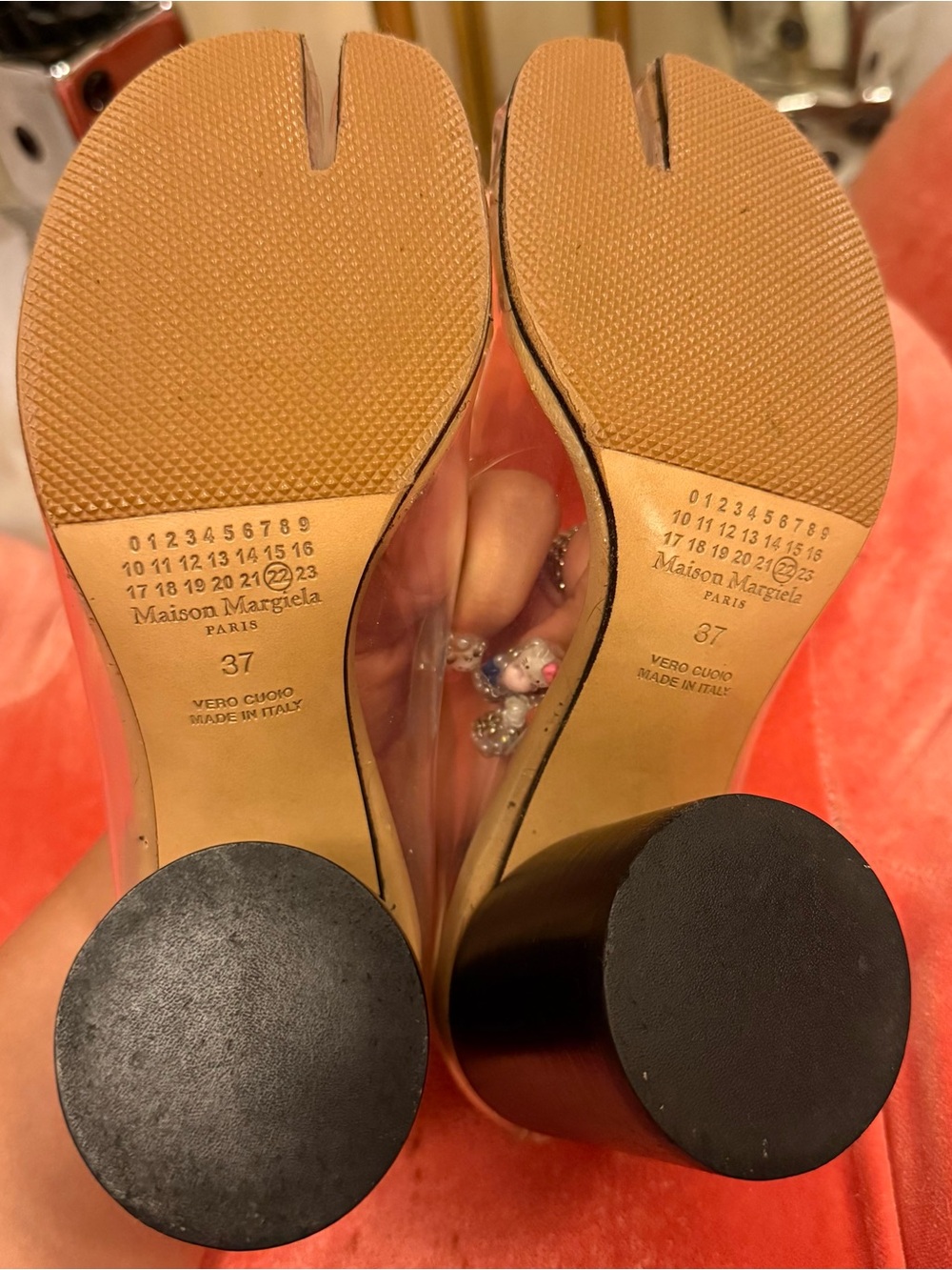 Maison Margiela Clear PVC Tabi Heels with Nude Insole - Picture 5 of 5